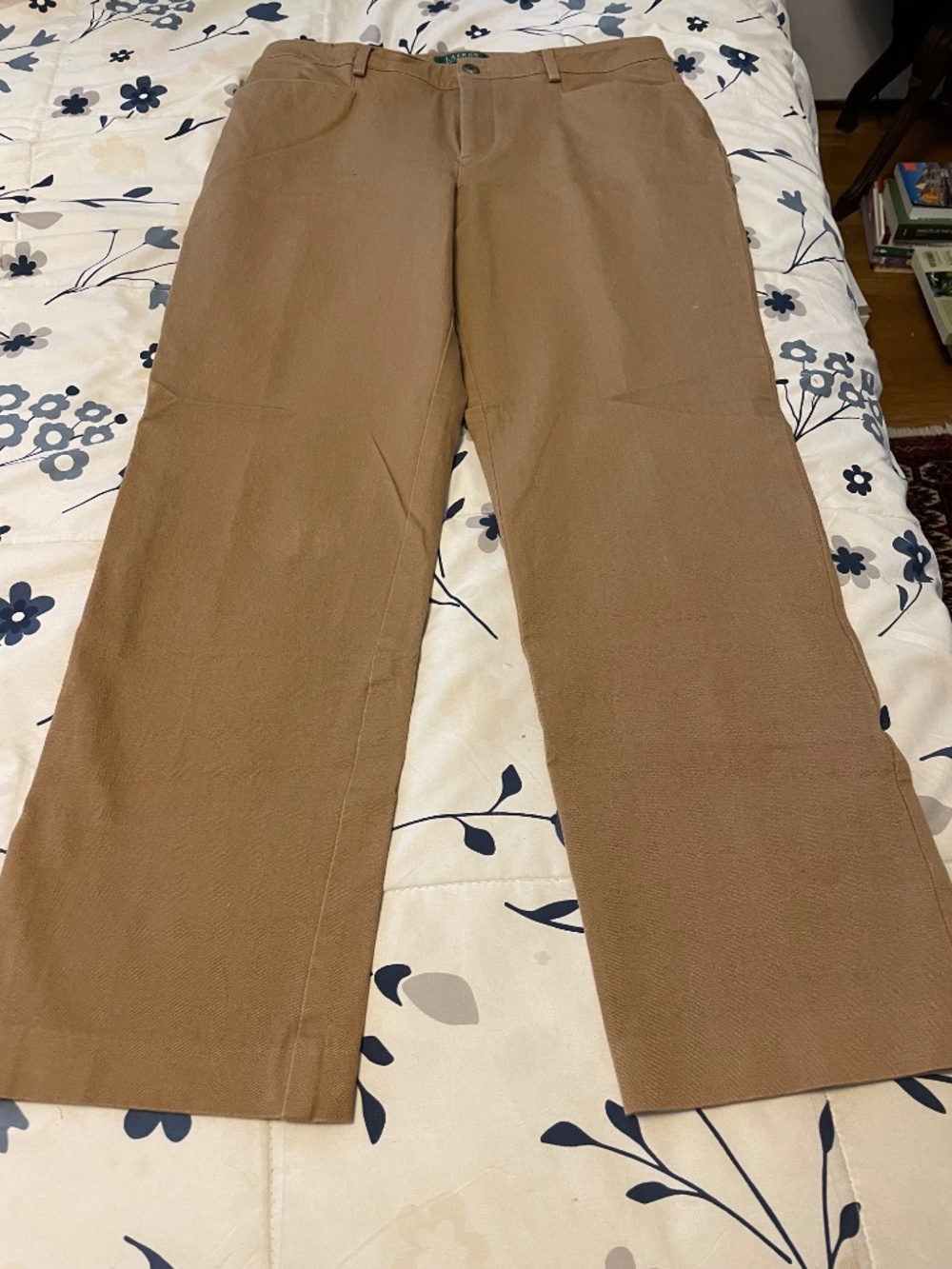 Ralph Lauren Catlin Chocolate/Bronze Straight Leg Denim Jeans  - Women's Size 12